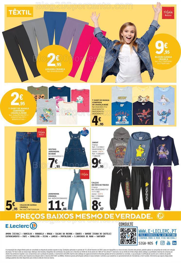 Antevisão Folheto E-LECLERC Bazar Promoções de 15 a 28 fevereiro