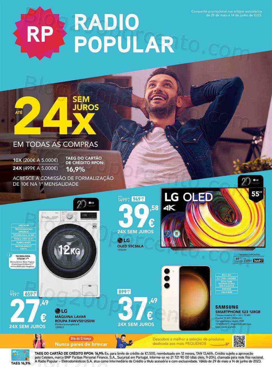Antevisão Folheto RADIO POPULAR Promoções de 29 maio a 14 junho