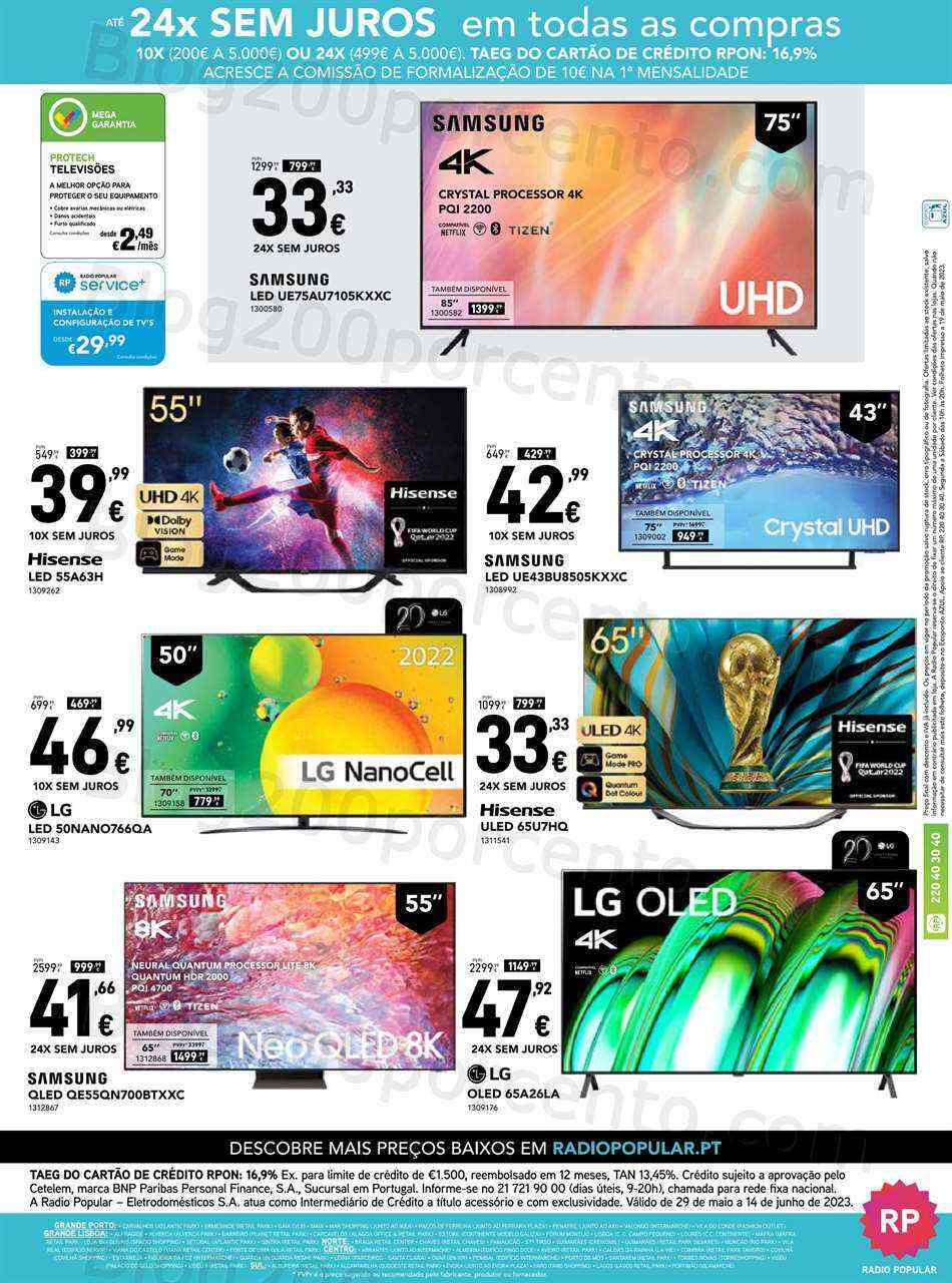 Antevisão Folheto RADIO POPULAR Promoções de 29 maio a 14 junho