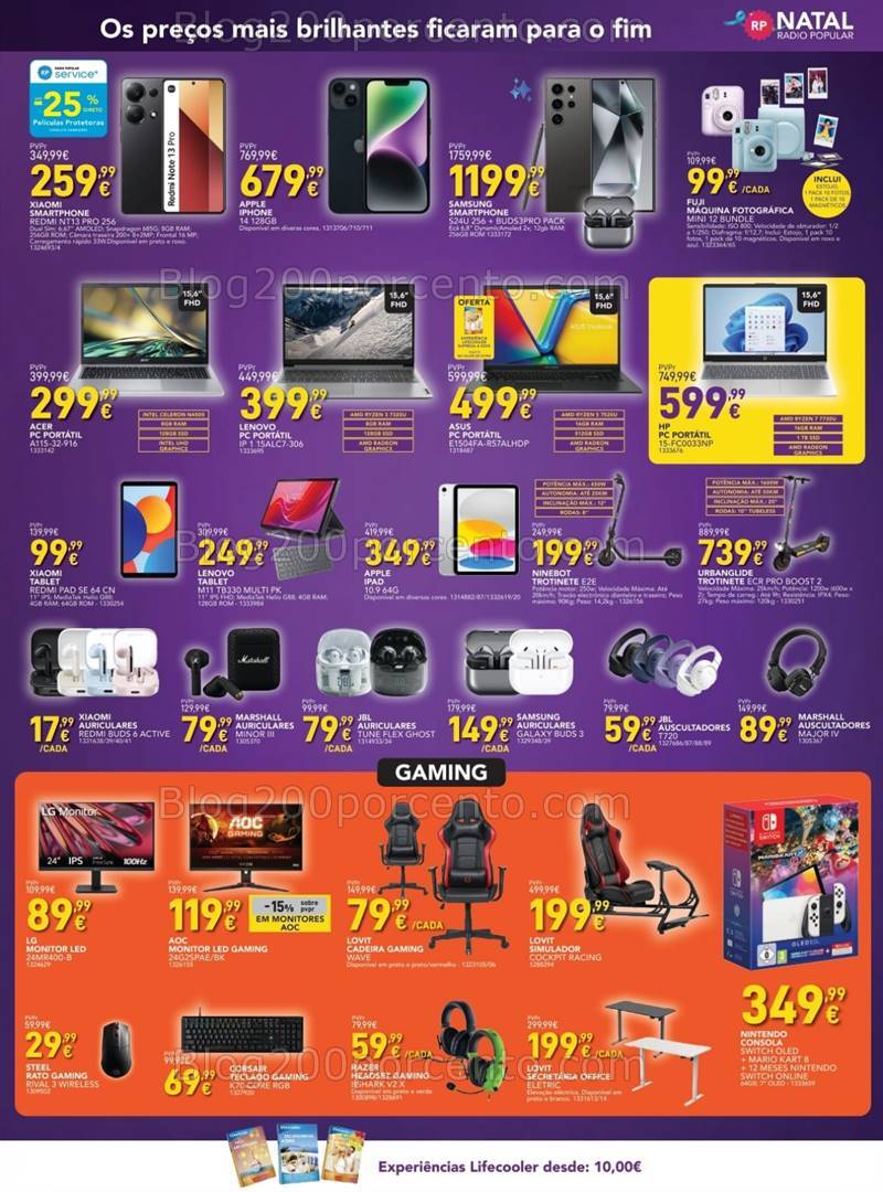 Antevisão Folheto RADIO POPULAR Promoções de 17 a 24 dezembro