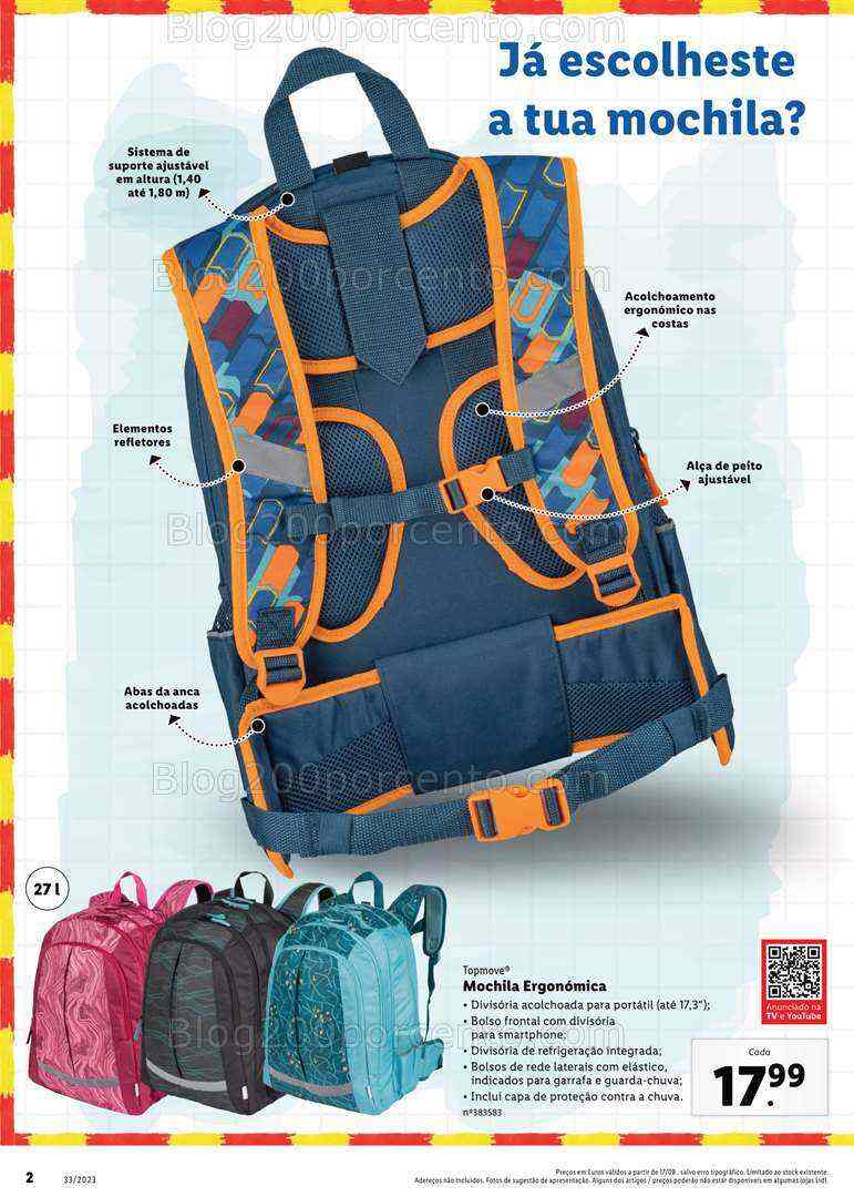 Antevisão Folheto LIDL Regresso às Aulas Promoções a partir de 17 agosto