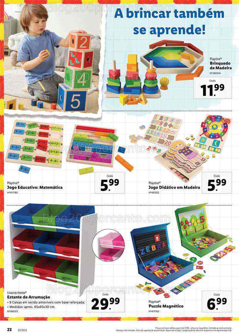 Antevisão Folheto LIDL Regresso às Aulas Promoções a partir de 17 agosto