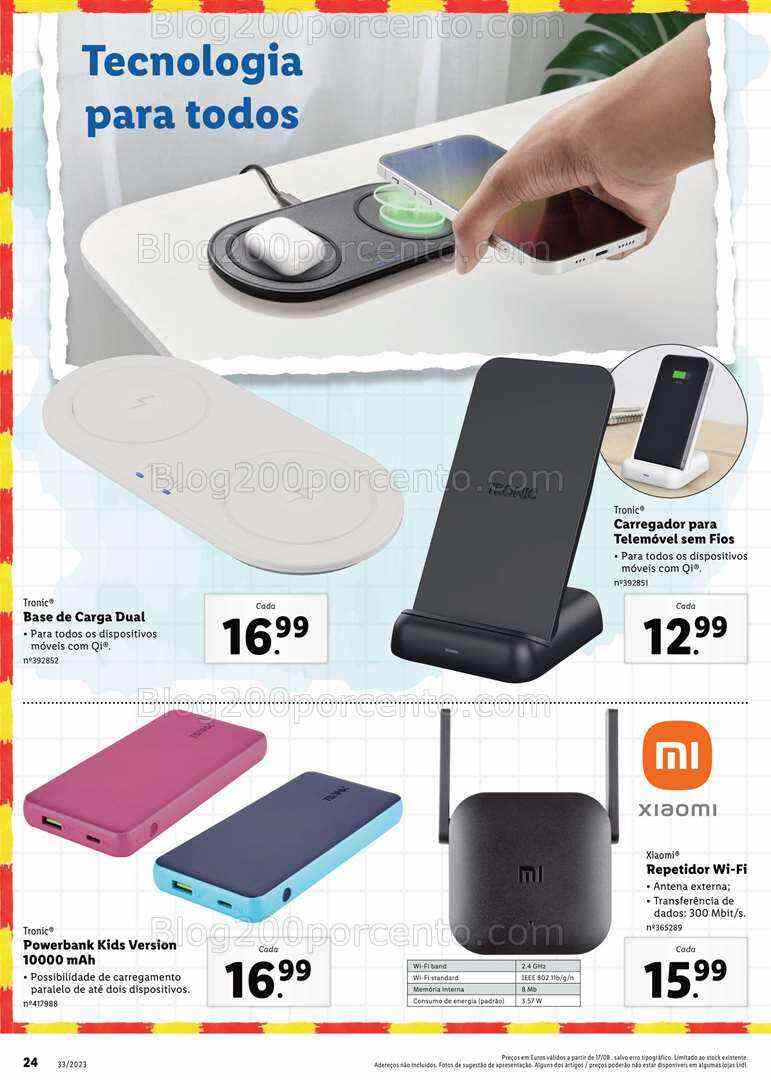 Antevisão Folheto LIDL Regresso às Aulas Promoções a partir de 17 agosto