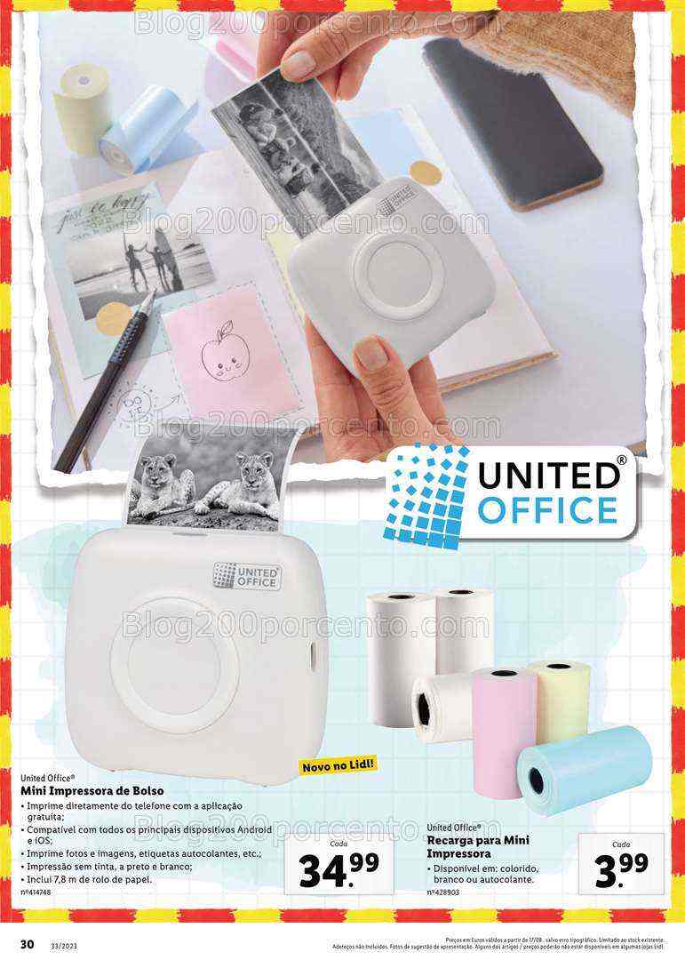 Antevisão Folheto LIDL Regresso às Aulas Promoções a partir de 17 agosto