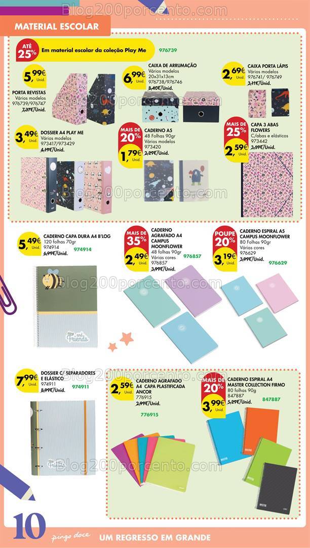 Antevisão Folheto PINGO DOCE Regresso às Aulas - 6 agosto a 23 setembro