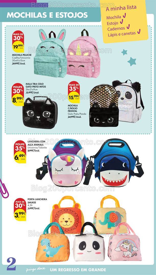 Antevisão Folheto PINGO DOCE Regresso às Aulas Açores - 22 agosto a 18 setembro