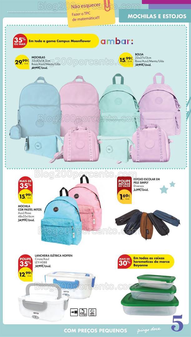 Antevisão Folheto PINGO DOCE Regresso às Aulas Açores - 22 agosto a 18 setembro