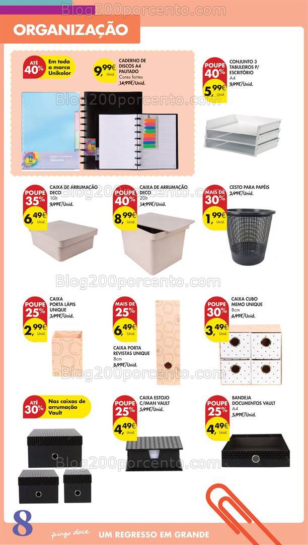 Antevisão Folheto PINGO DOCE Regresso às Aulas Açores - 22 agosto a 18 setembro