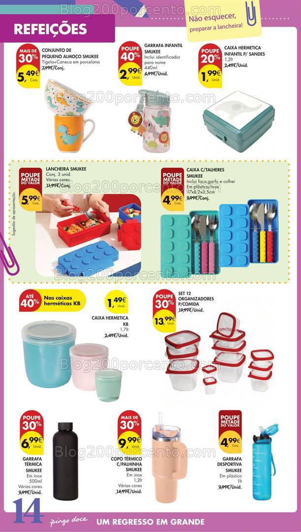 Antevisão Folheto PINGO DOCE Regresso às Aulas Açores - 22 agosto a 18 setembro