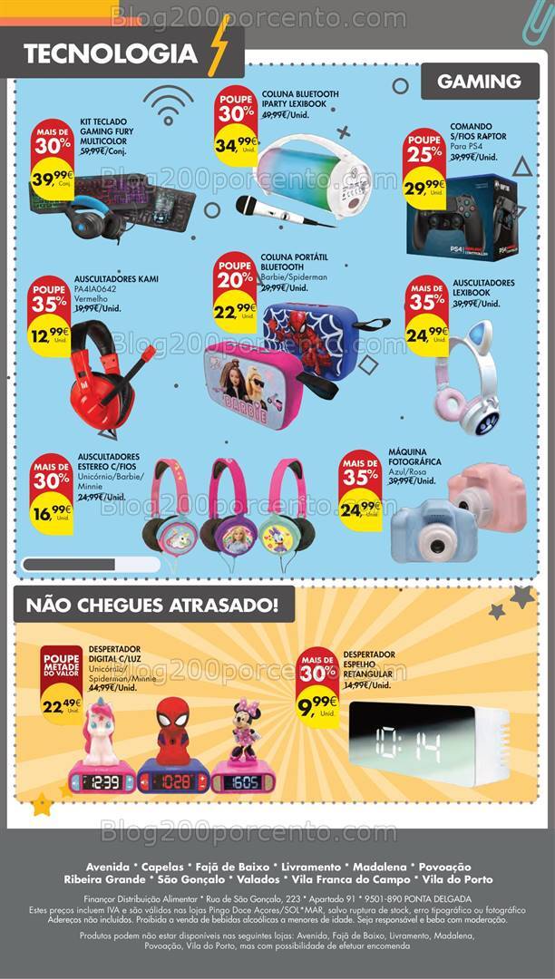 Antevisão Folheto PINGO DOCE Regresso às Aulas Açores - 22 agosto a 18 setembro