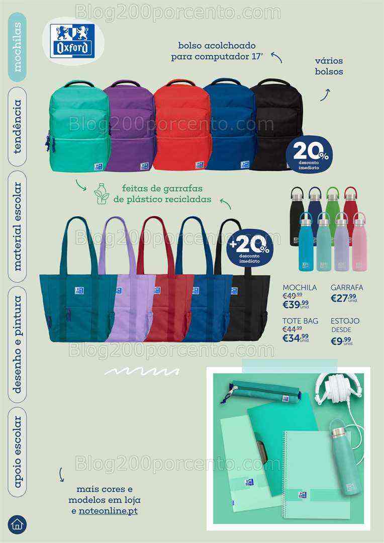 Antevisão Folheto NOTE Regresso às Aulas Promoções até 25 setembro