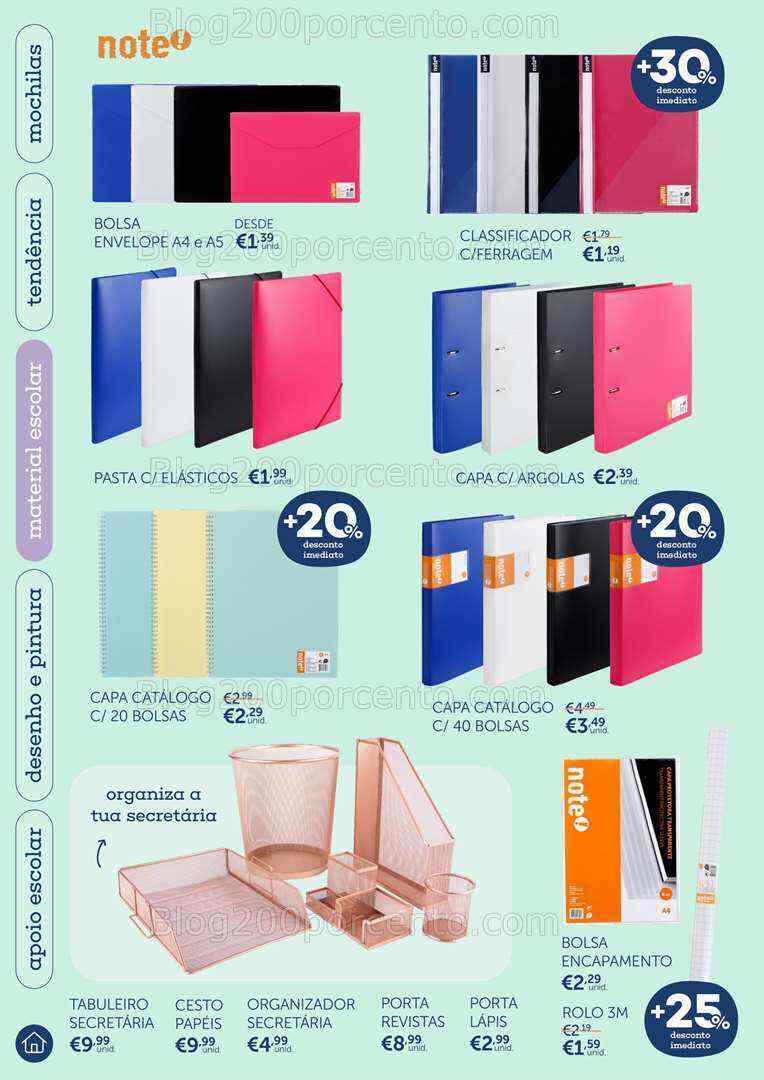 Antevisão Folheto NOTE Regresso às Aulas Promoções até 25 setembro