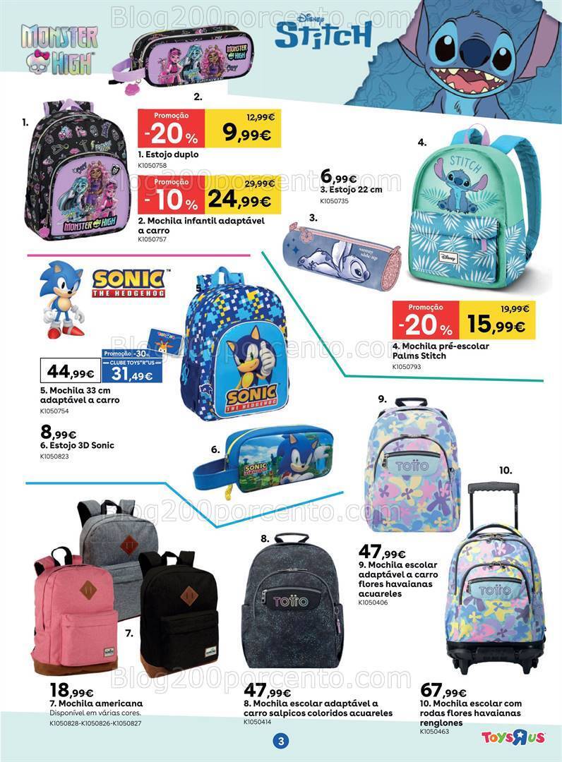 Antevisão Folheto TOYSRUS Regresso às Aulas Promoções de 4 a 24 setembro