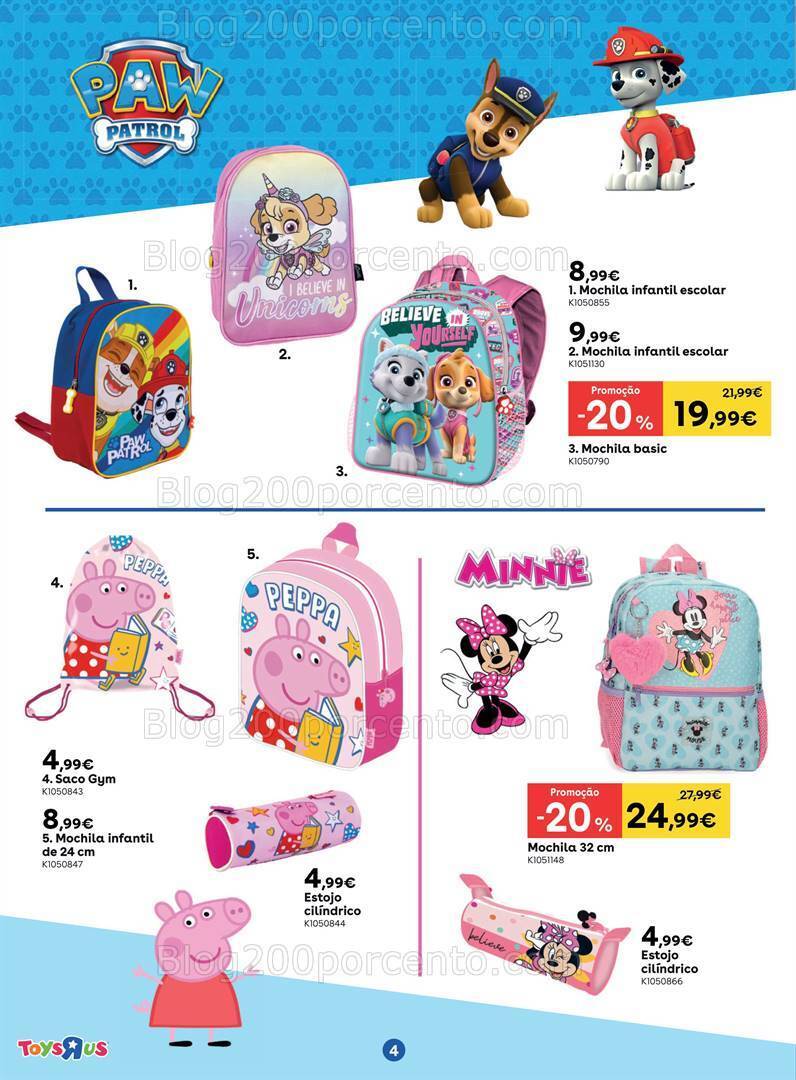 Antevisão Folheto TOYSRUS Regresso às Aulas Promoções de 4 a 24 setembro