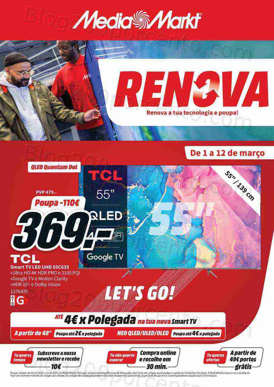 Antevisão Folheto MEDIA MARKT Promoções de 1 a 12 março