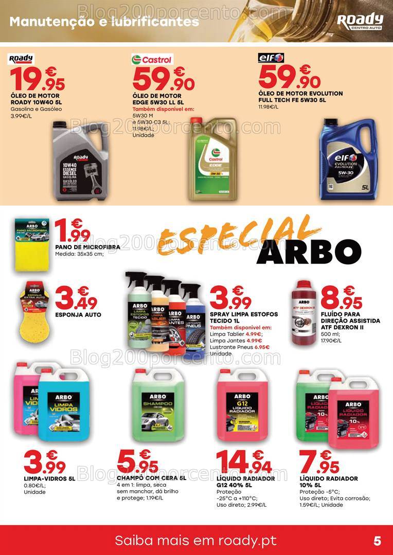 Antevisão Folheto ROADY Promoções de 1 a 25 agosto