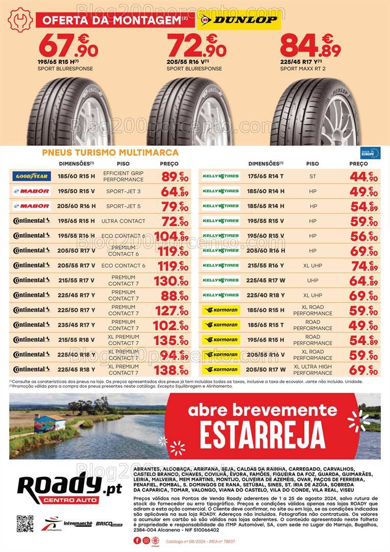 Antevisão Folheto ROADY Promoções de 1 a 25 agosto