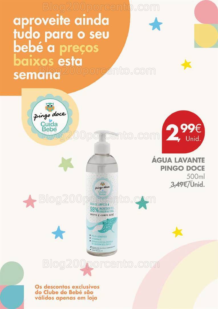 Antevisão Folheto PINGO DOCE Clube do Bebé Promoções de 5 a 8 janeiro