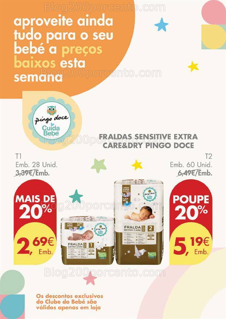 Antevisão Folheto PINGO DOCE Clube do Bebé Promoções de 16 a 22 janeiro