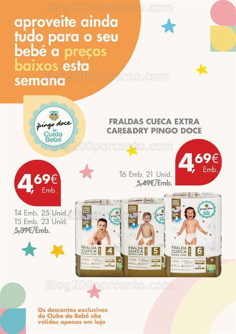 Antevisão Folheto PINGO DOCE Clube do Bebé Promoções de 16 a 22 janeiro