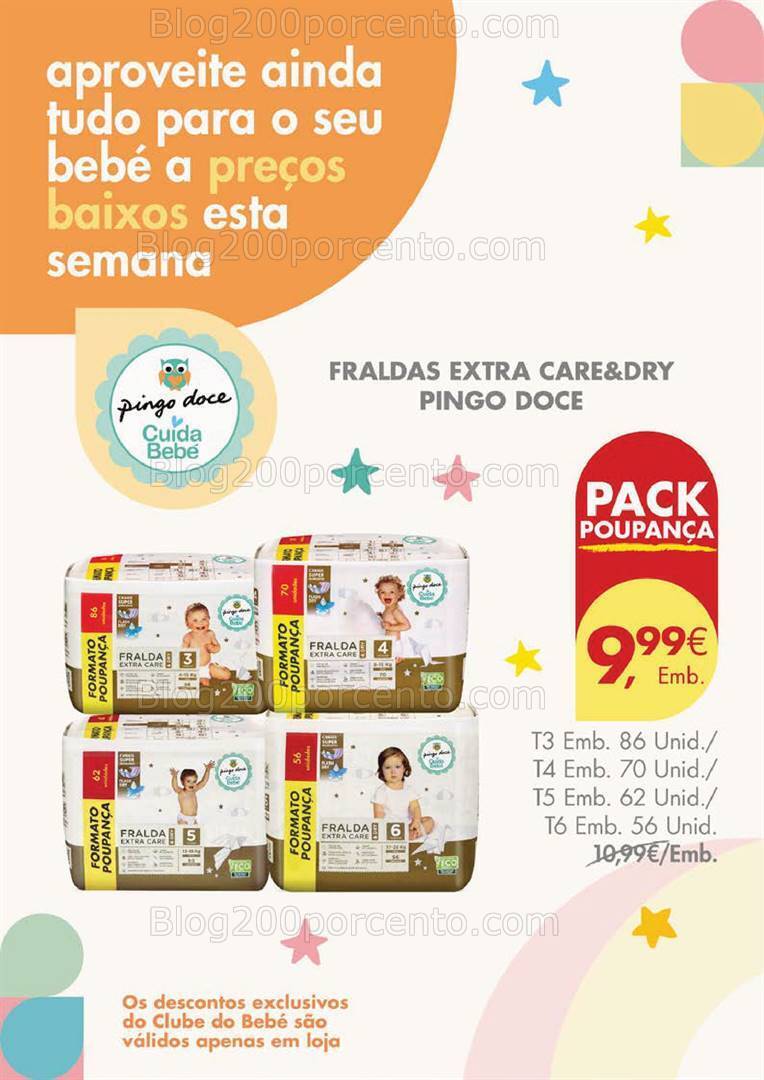 Antevisão Folheto PINGO DOCE Clube do Bebé Promoções de 16 a 22 janeiro