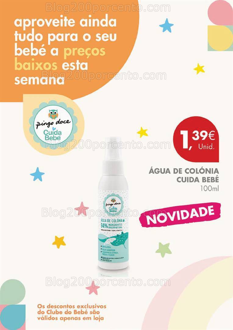 Antevisão Folheto PINGO DOCE Clube do Bebé Promoções de 16 a 22 janeiro