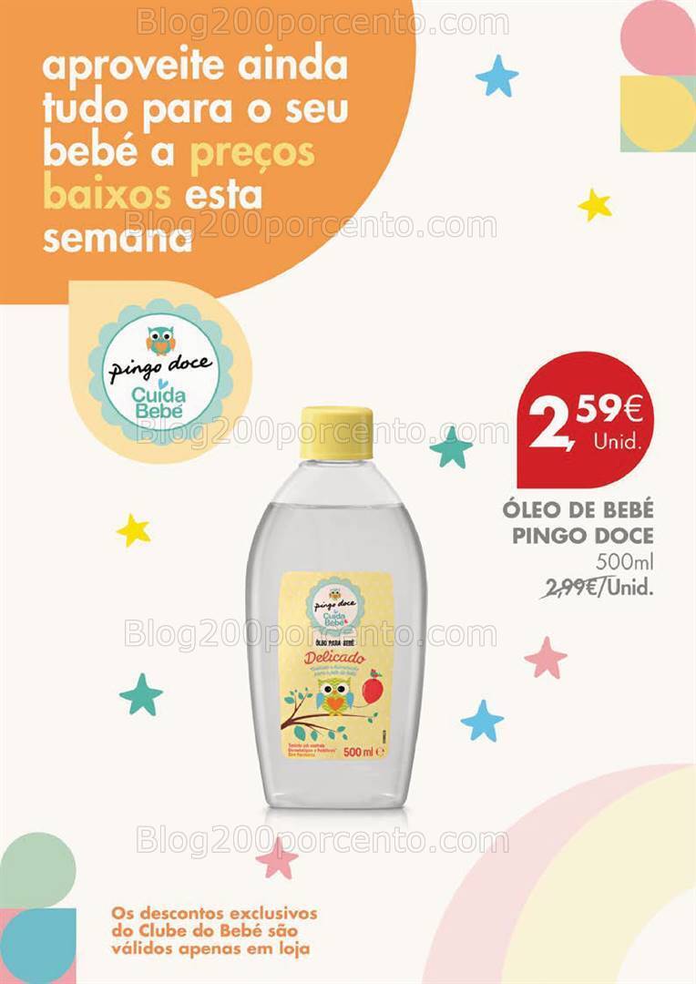 Antevisão Folheto PINGO DOCE Clube do Bebé Promoções de 16 a 22 janeiro
