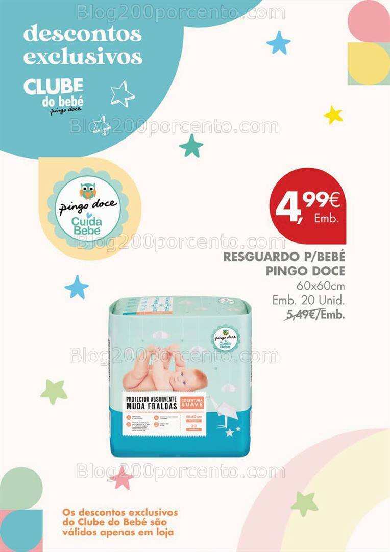 Antevisão Folheto PINGO DOCE Clube do Bebé Promoções de 24 a 30 outubro
