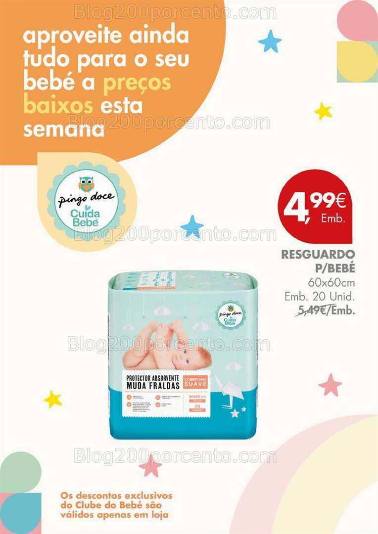 Antevisão Folheto PINGO DOCE Clube Bebé Promoções de 31 outubro a 6 novembro