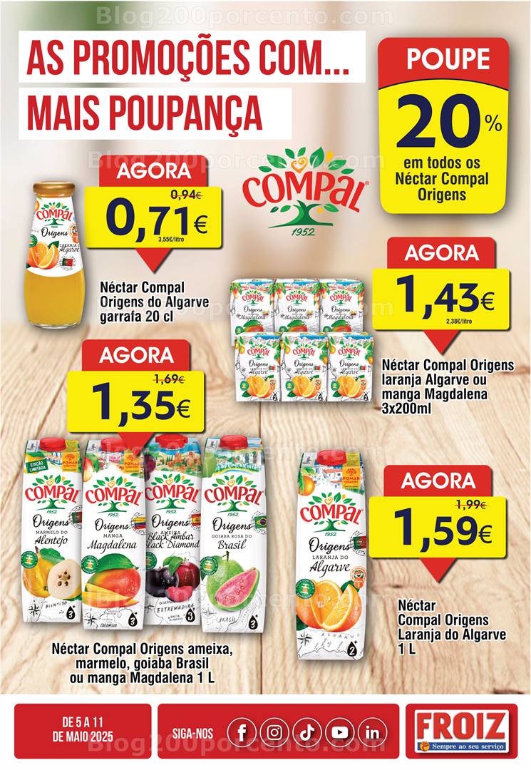 Antevisão Folheto FROIZ Promoções de 5 a 11 maio