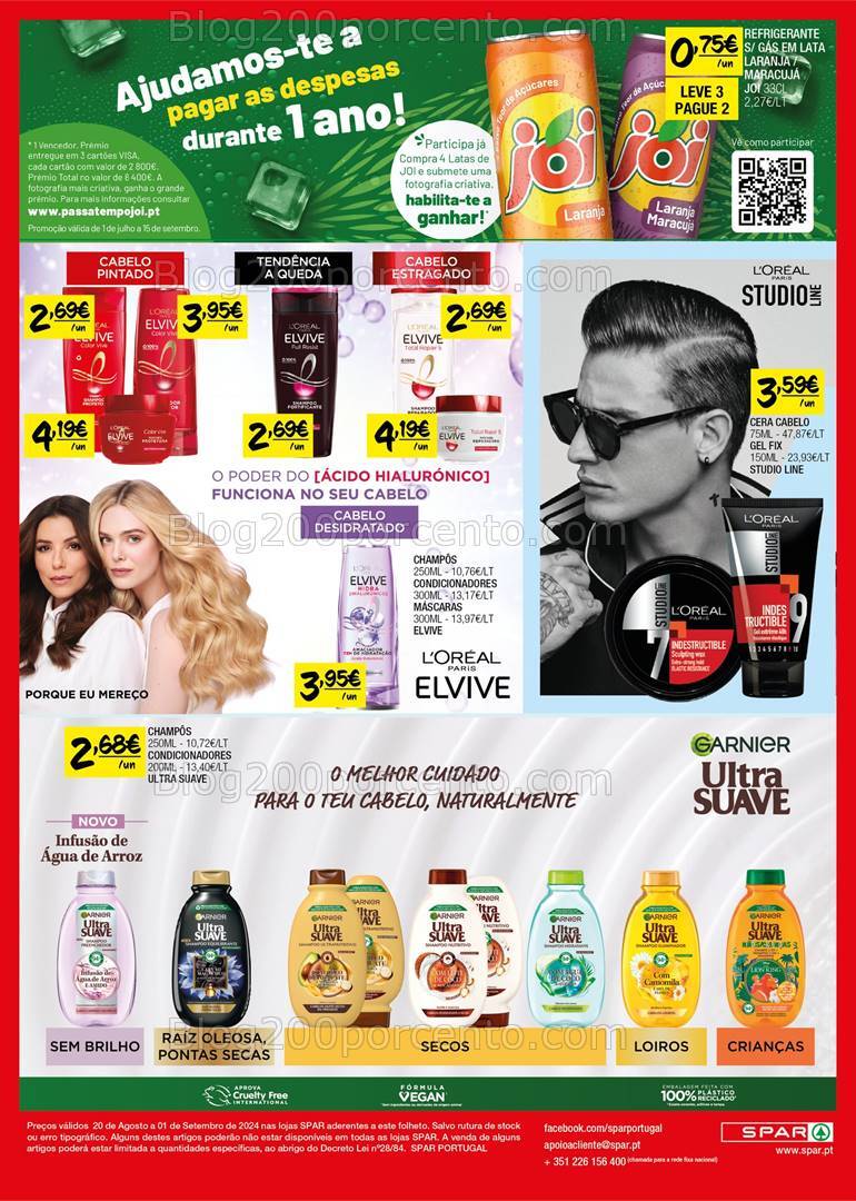 Antevisão Folheto SPAR Promoções de 20 agosto a 1 setembro