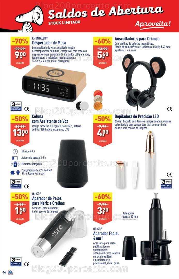 Antevisão Folheto ALDI Abertura Sacavém + Saldos Promoções de 6 a 12 dezembro