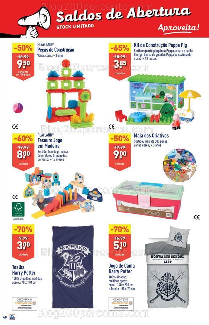 Antevisão Folheto ALDI Abertura Sacavém + Saldos Promoções de 6 a 12 dezembro