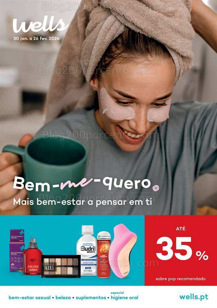 Antevisão Folheto WELLS Bem-Estar Promoções de 30 janeiro a 26 fevereiro