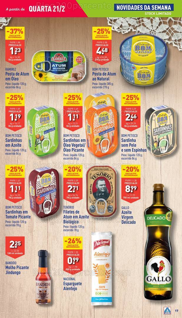 Antevisão Folheto ALDI Promoções de 21 a 27 fevereiro