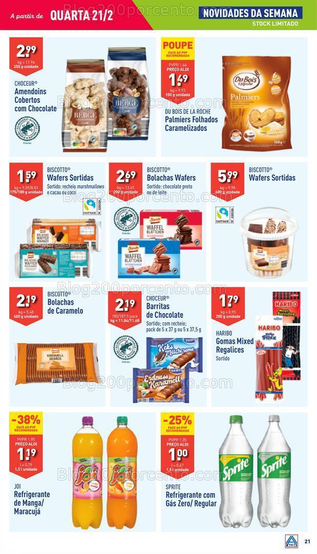 Antevisão Folheto ALDI Promoções de 21 a 27 fevereiro
