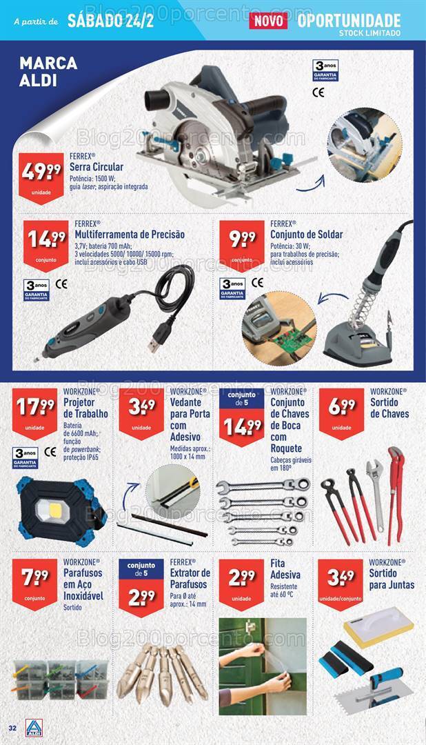 Antevisão Folheto ALDI Bazar Promoções a partir de 24 fevereiro