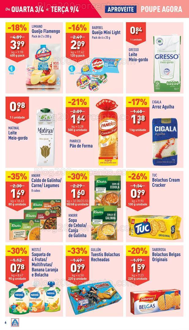 Antevisão Folheto ALDI Promoções de 3 a 9 abril