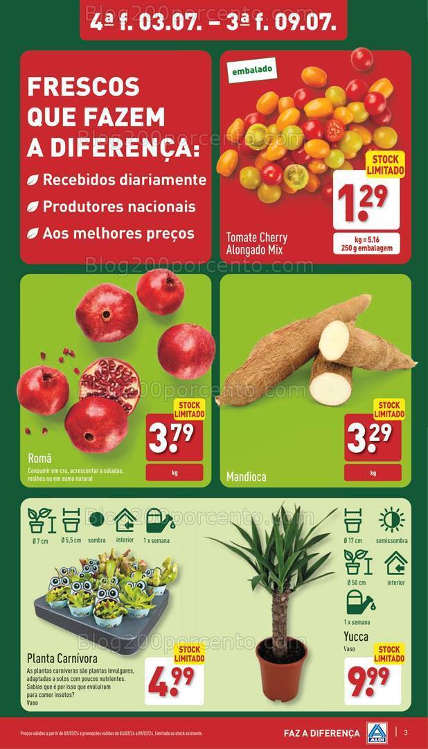 Antevisão Folheto ALDI Promoções de 3 a 9 julho