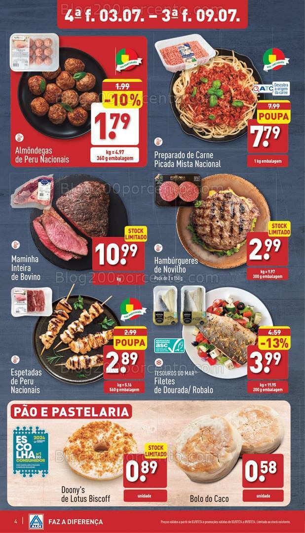 Antevisão Folheto ALDI Promoções de 3 a 9 julho
