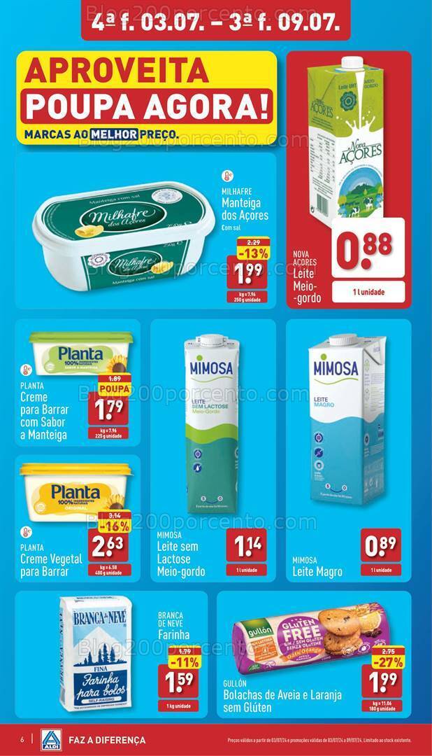 Antevisão Folheto ALDI Promoções de 3 a 9 julho
