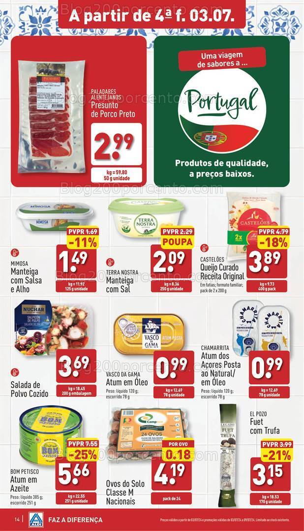 Antevisão Folheto ALDI Promoções de 3 a 9 julho