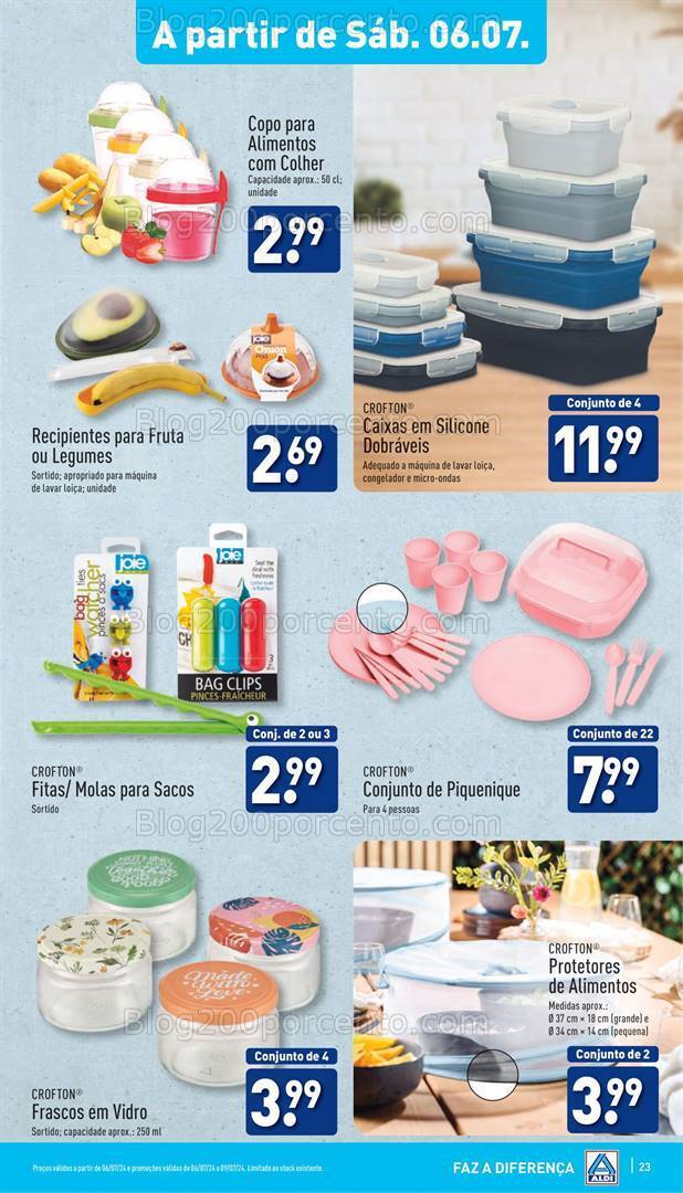 Antevisão Folheto ALDI Promoções de 3 a 9 julho