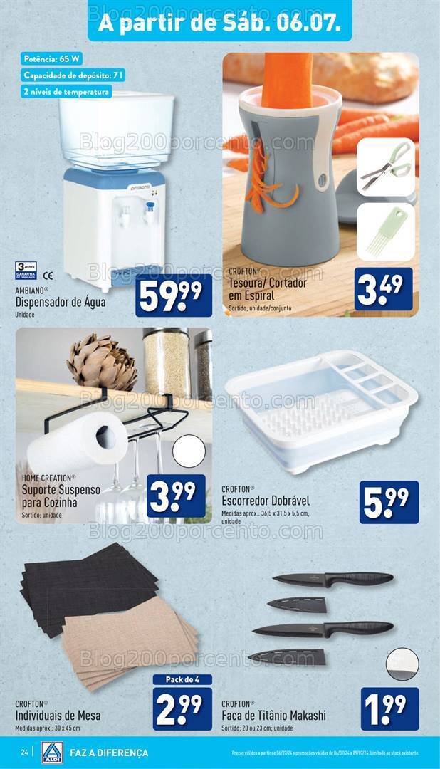 Antevisão Folheto ALDI Promoções de 3 a 9 julho