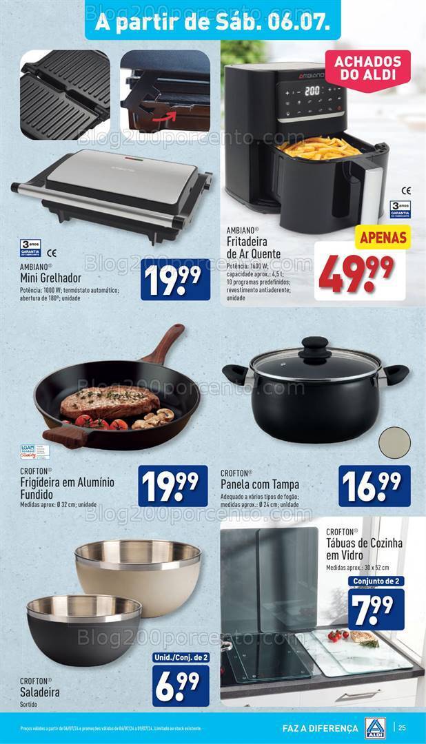 Antevisão Folheto ALDI Promoções de 3 a 9 julho