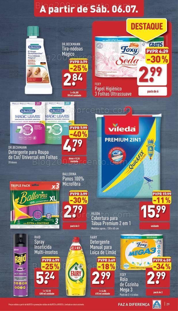 Antevisão Folheto ALDI Promoções de 3 a 9 julho