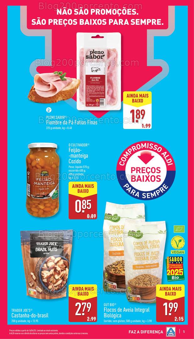 Antevisão Folheto ALDI Promoções de 16 a 22 abril