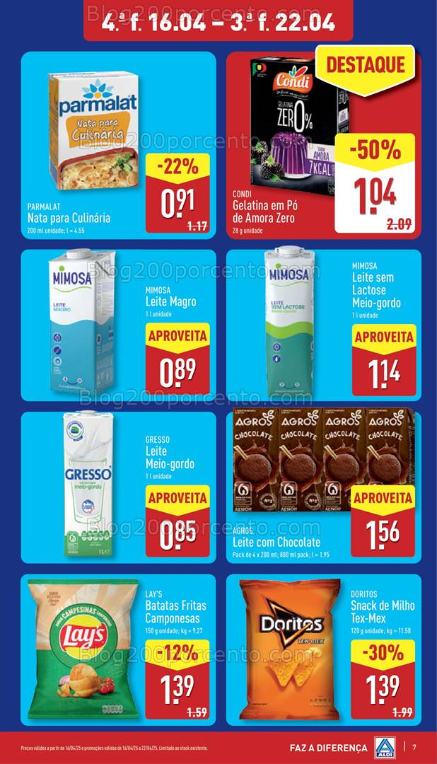 Antevisão Folheto ALDI Promoções de 16 a 22 abril