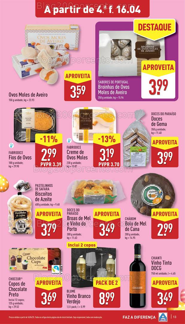 Antevisão Folheto ALDI Promoções de 16 a 22 abril