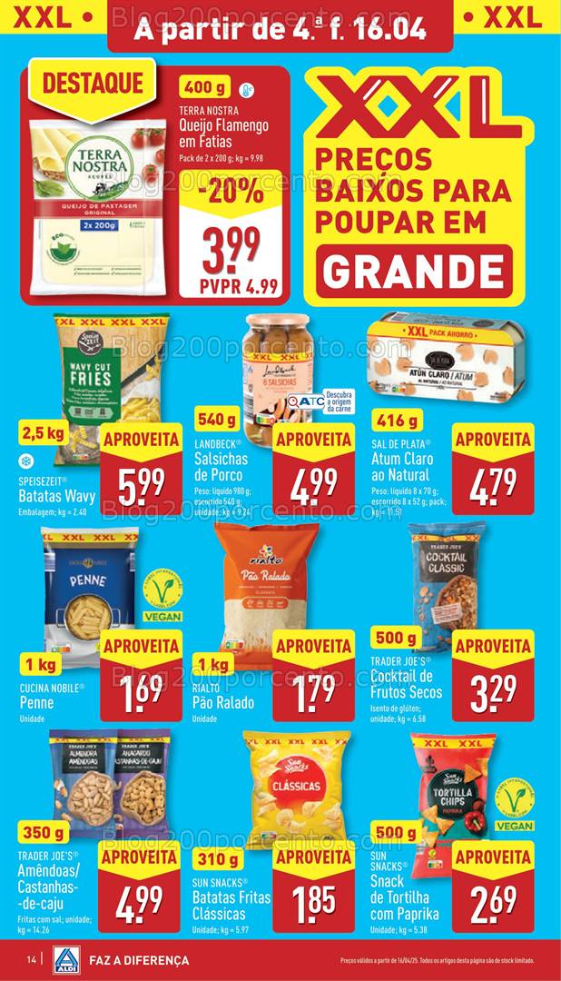 Antevisão Folheto ALDI Promoções de 16 a 22 abril